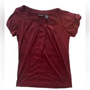 New York & Co Maroon-Red Blouse Size M